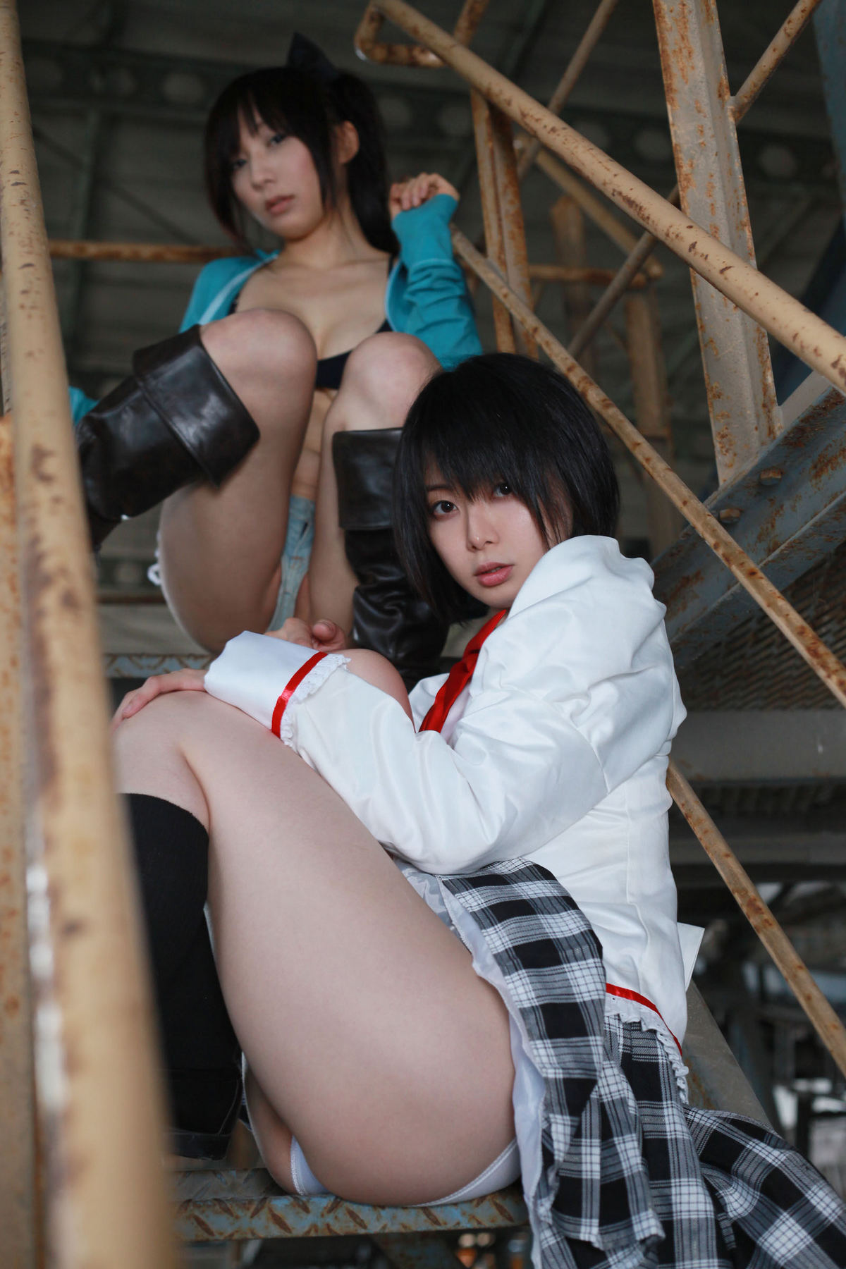 (C80) (コスプレ)   Sayaka and Kyoko  CosPlay制服诱惑套图